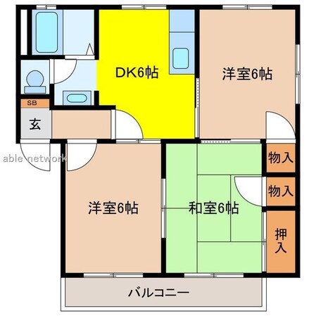 サンモールニューセブンの物件間取画像